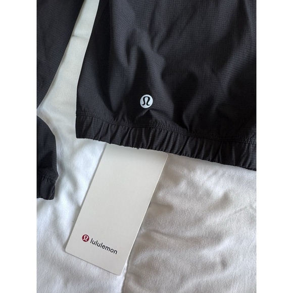 New Lululemon Run Crew Graphic Cinch-Hem Jacket Sz XL Black Limited Edition Rain - Picture 10 of 13
